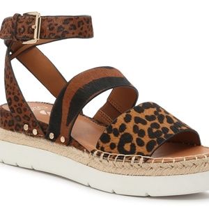 Franco Sarto CALVIN PLATFORM SANDAL - BEAUTIFUL leopard, zebra, animal print!